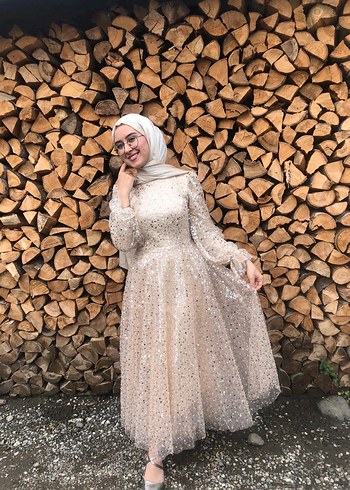 Tesettür prenses model abiye - Görsel 3