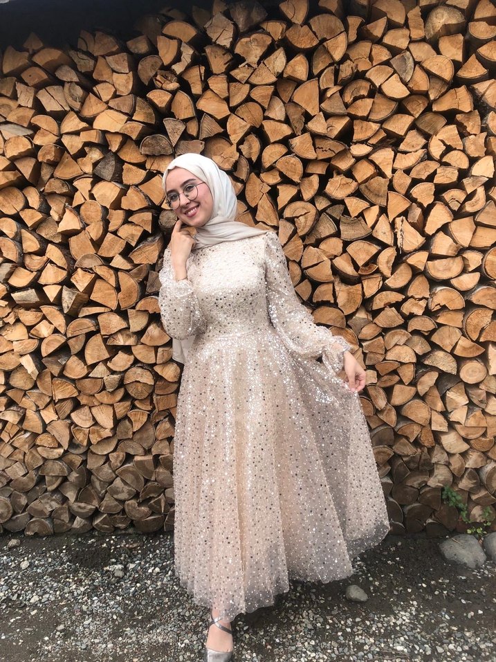 Tesettür prenses model abiye - Görsel 3