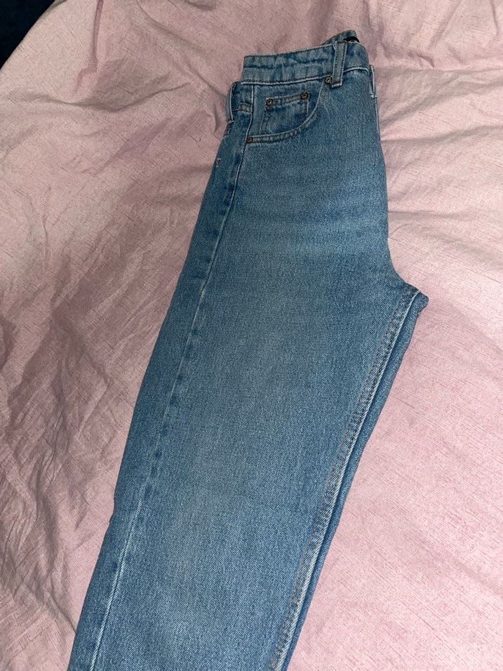 Mavi  Bol Kesim Kadın Kot Pantolon - Görsel 2