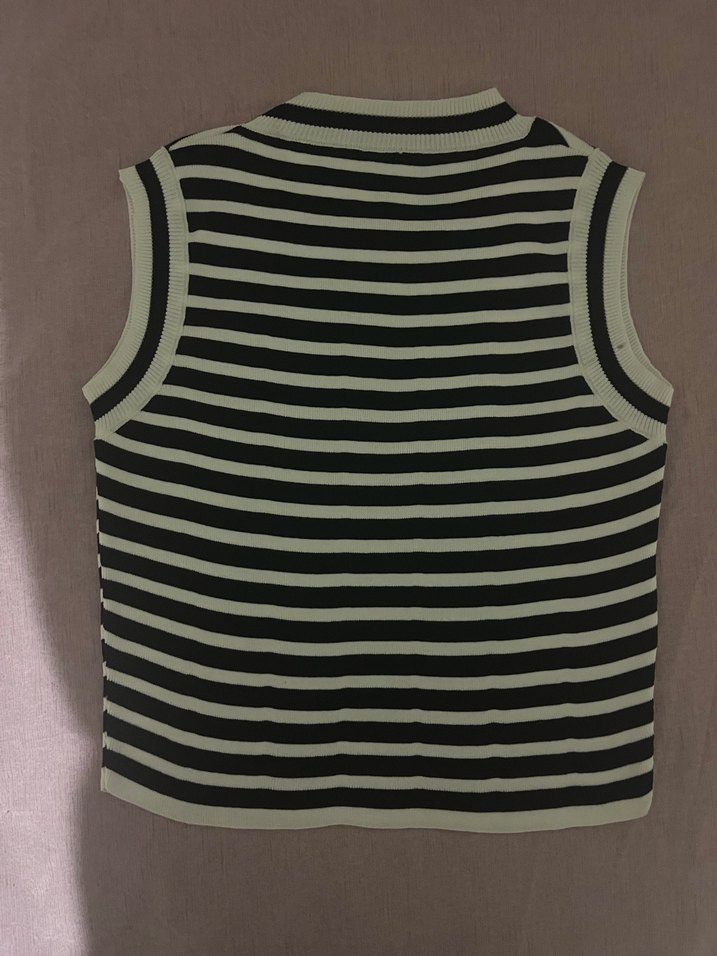 Çizgili  Kadın Süveter - Görsel 2