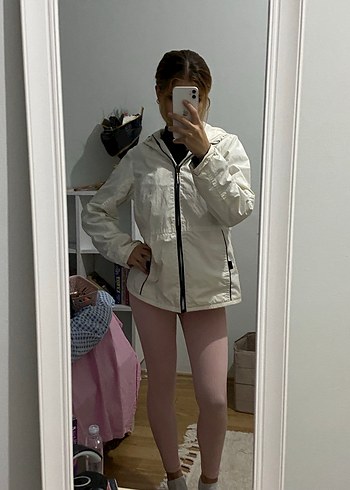 Beyaz Kadın Spor Ceket