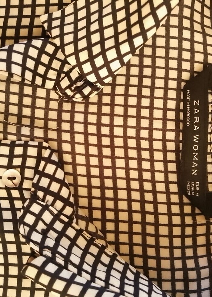 Zara kolsuz gomlek - Görsel 2