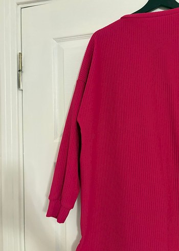 Pembe Gri Triko Tunik - Görsel 11