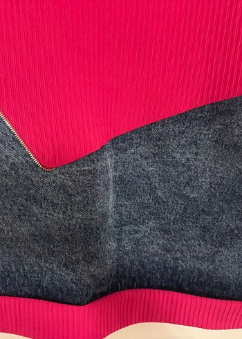 Pembe Gri Triko Tunik - Görsel 8