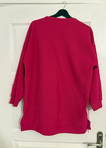 Pembe Gri Triko Tunik - Görsel 7