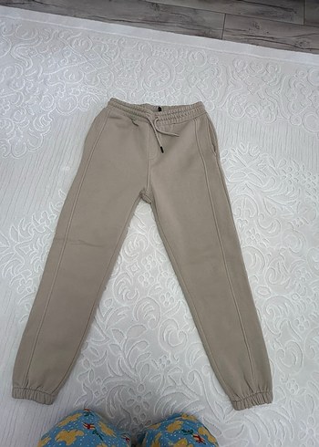 Bej Rahat Kesim Eşofman Altı - Görsel 4