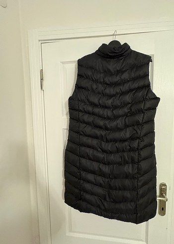 Siyah Fermuarlı Uzun Kadın Yelek - Görsel 4