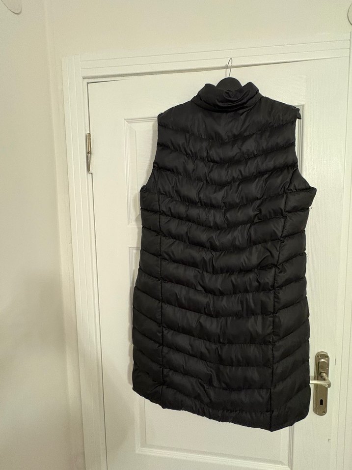 Siyah Fermuarlı Uzun Kadın Yelek - Görsel 4