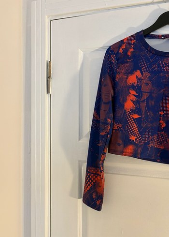 Uzun Kollu Baskılı Kadın Bluz - Görsel 6