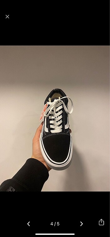 38 Beden siyah Renk Vans Old School