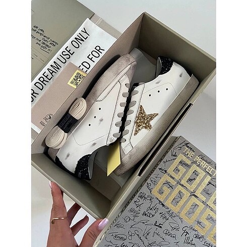 Golden Goose Silver Gold Black