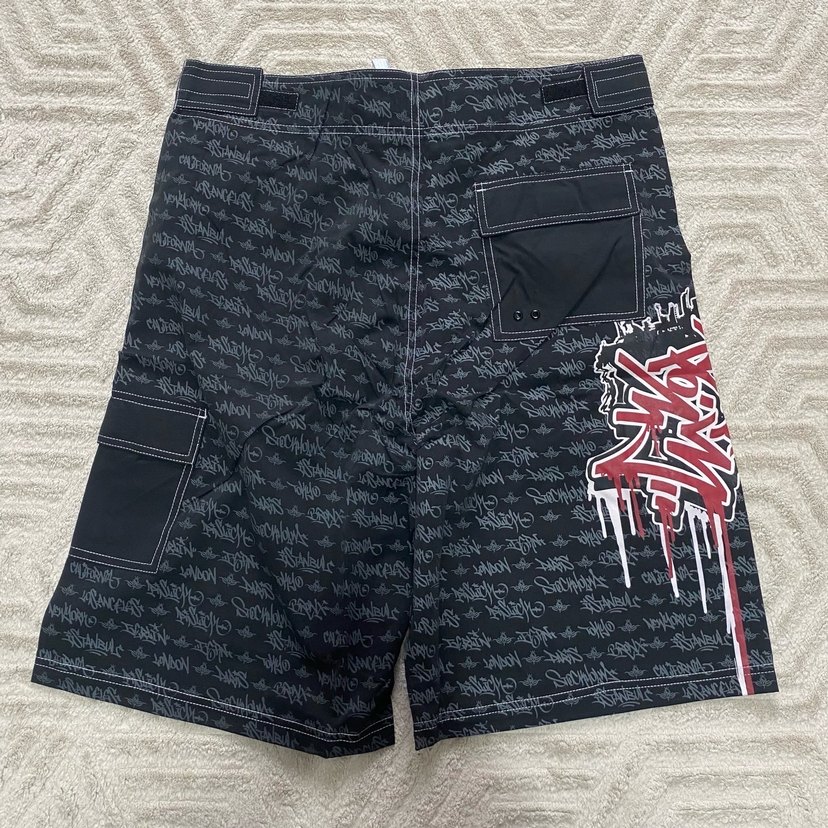 Pislick PİSLİCK Siyah Baskılı Erkek Midi Yüzme Şortu - Görsel 3