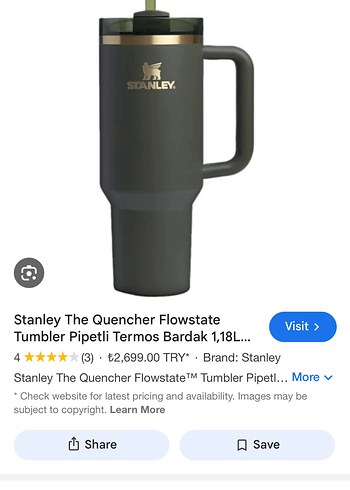 Stanley Quencher Flowstate Pipetli Termos Bardak 1,18L