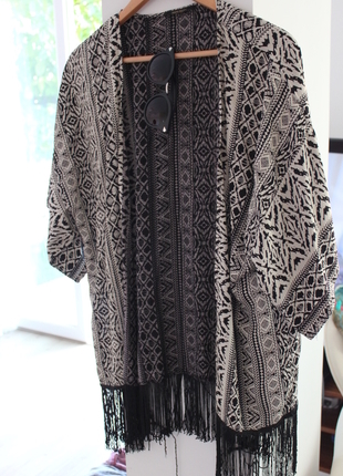 Markasız Ürün siyah-beyaz kimono
