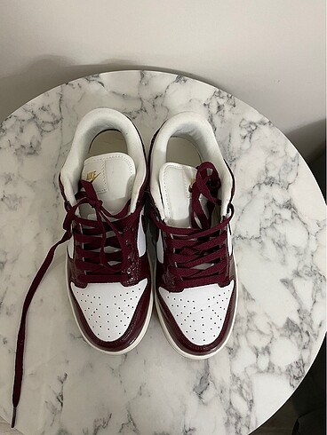 38 Beden bordo Renk Nike Dunk Low LX Dark Team Red Croc