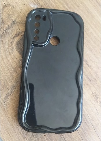 Düğmeli Siyah Biker Telefon Kılıfı