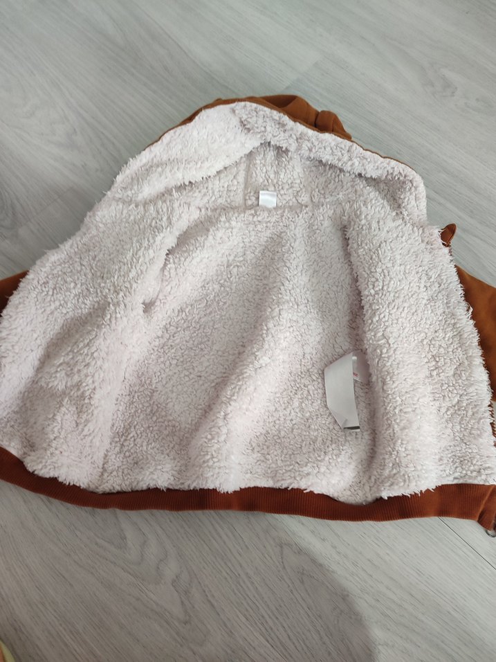 Kahverengi Kapüşonlu Erkek Çocuk Mont - Görsel 2