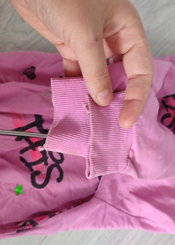 Kız Çocuk Renkli Baskılı Fermuarlı Sweatshirt - Görsel 3