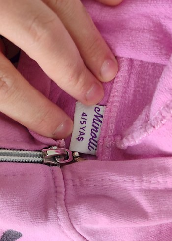 Kız Çocuk Renkli Baskılı Fermuarlı Sweatshirt - Görsel 2