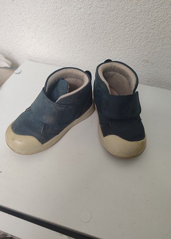 Erkek Bebek Süet İlk Adım Ayakkabısı Mavi - Görsel 2