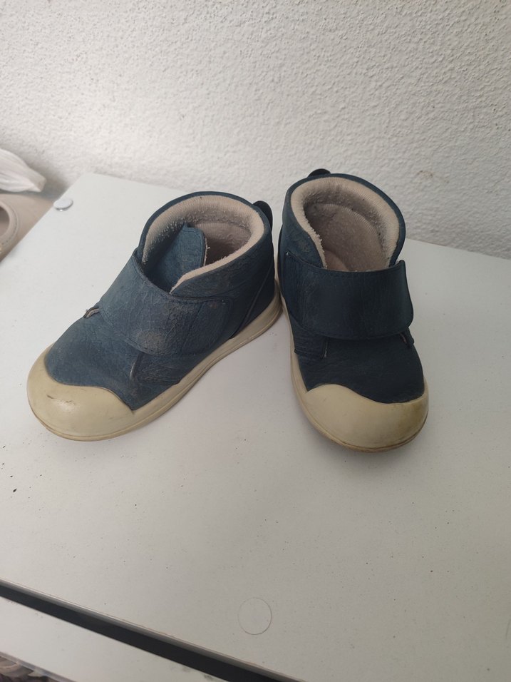 Erkek Bebek Süet İlk Adım Ayakkabısı Mavi - Görsel 2