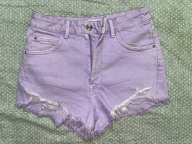Lila 36 beden mini şort