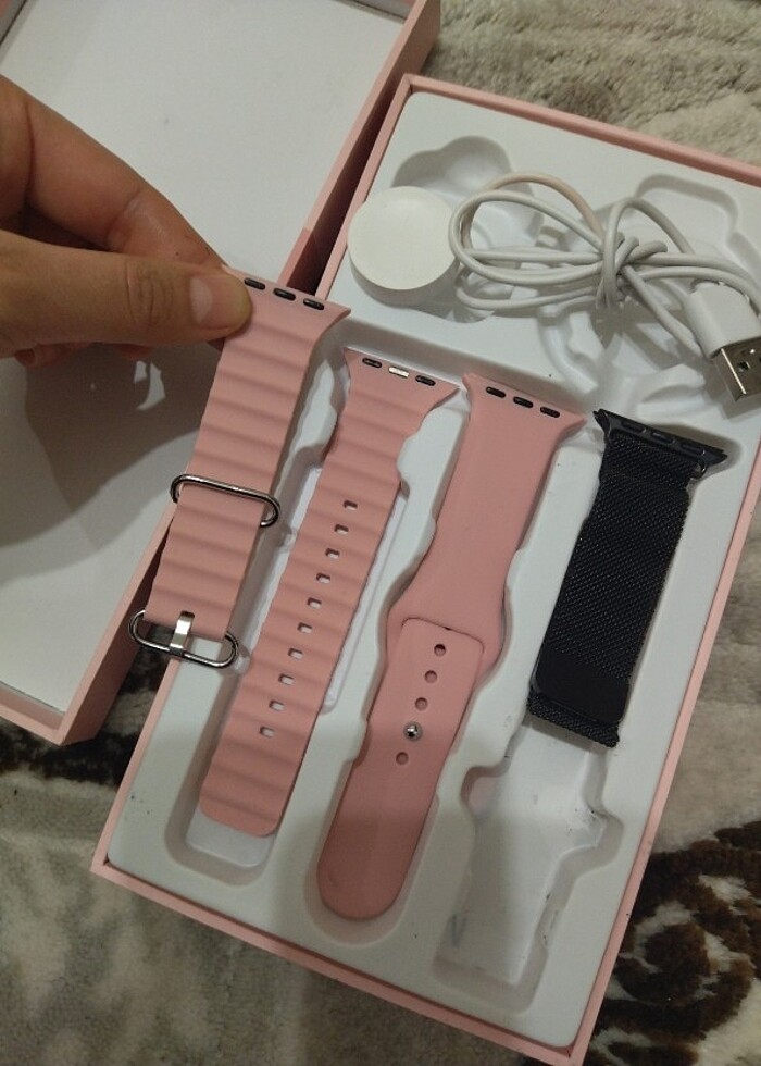 Akıllı saat kordonu ve şarjı - Görsel 2