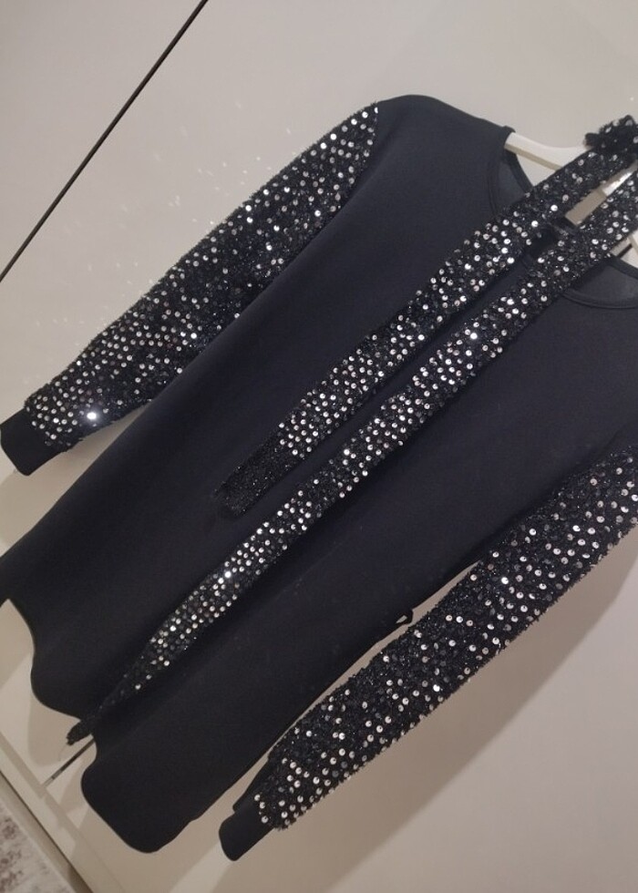 Pul payetli tunik  - Görsel 3