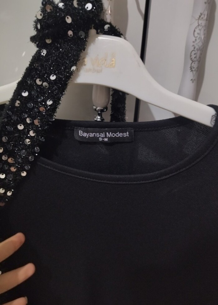 Pul payetli tunik  - Görsel 4