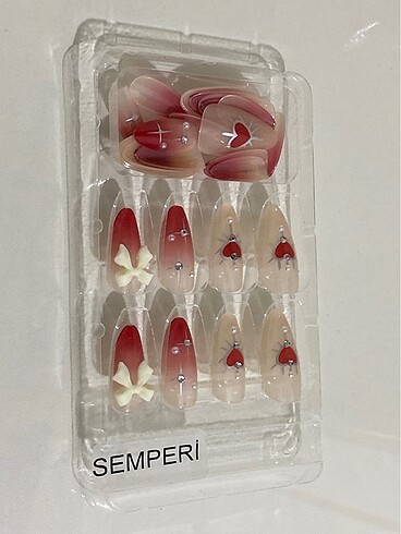 3D charmlı takma tırnaj - Görsel 8