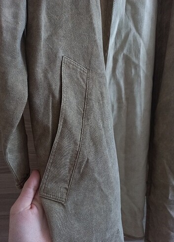 Zara ZARA HAKİ OVERSIZE TUNİK-CEKET