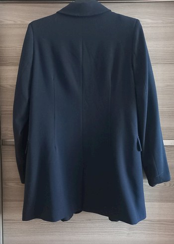 Koyu Mavi Uzun Blazer - Görsel 3