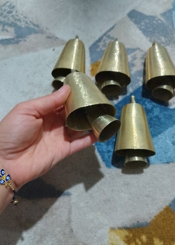 Parlak Altın Renkli Mumluk