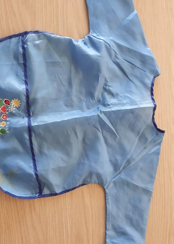 Nakışlı Mavi Bebek Önlüğü - Görsel 2