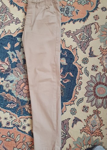 LC Waikiki Bej Erkek Çocuk Kemerli Pantolon