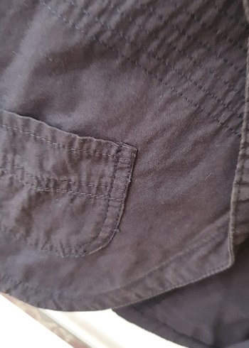 Kız Çocuk Gri Kot Bolero Düğmeli - Görsel 7