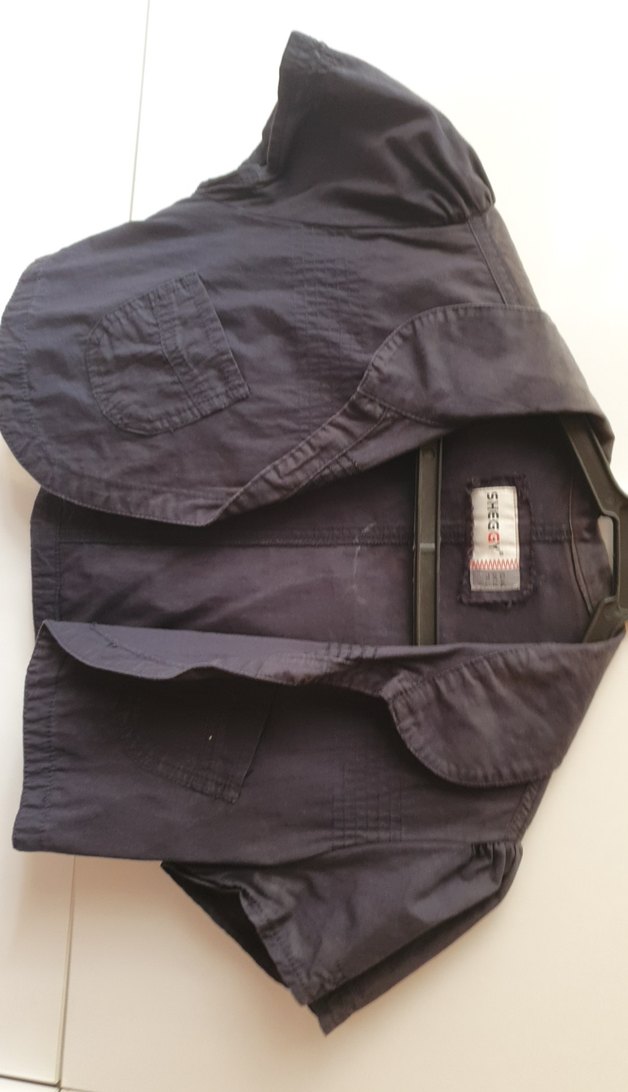 Kız Çocuk Gri Kot Bolero Düğmeli - Görsel 4