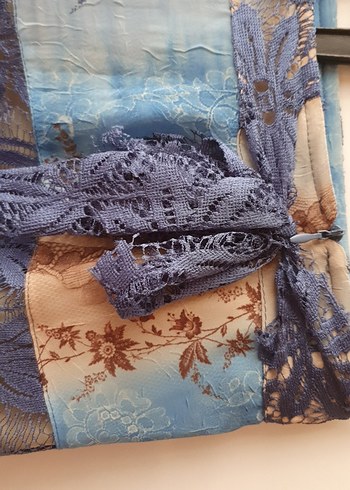 Bohem Tarz Mini Drapeli Bağcıklı Etek - Görsel 5