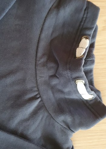 Gri Erkek Çocuk Yüksek Yakalı Sweatshirt - Görsel 3