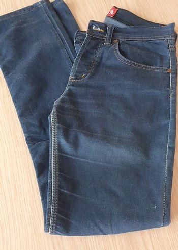 Polo Ralph Lauren Kadin Mavi Kemerli Denim Pantolon