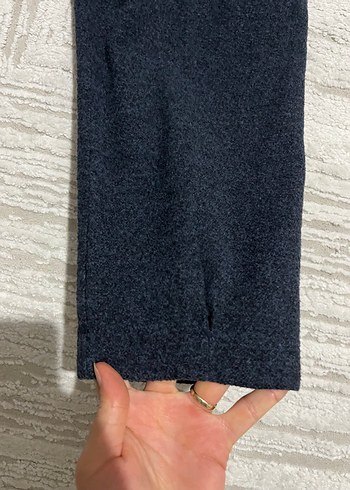 Lacivert Midi Bol Kesim Kadın Pantolon - Görsel 5