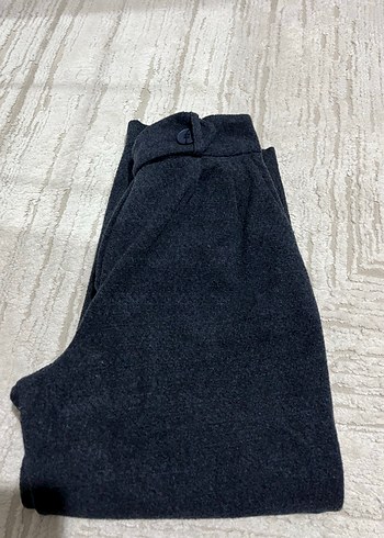 Lacivert Midi Bol Kesim Kadın Pantolon - Görsel 3