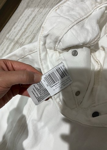 Mavi Beyaz Kadın Kot Pantolon - Görsel 4