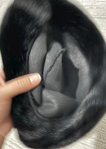 Siyah Kürklü Kadın Şapka - Görsel 3