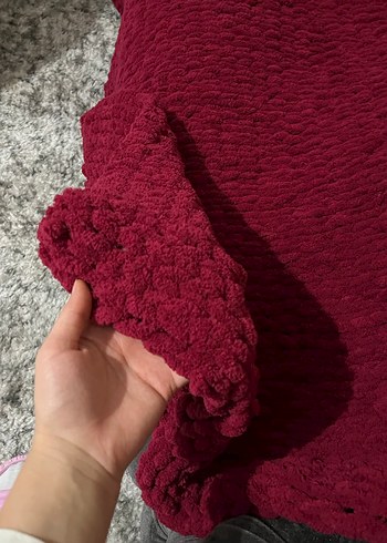 Bordo el örgüsü Tv Battaniyesi - Görsel 2