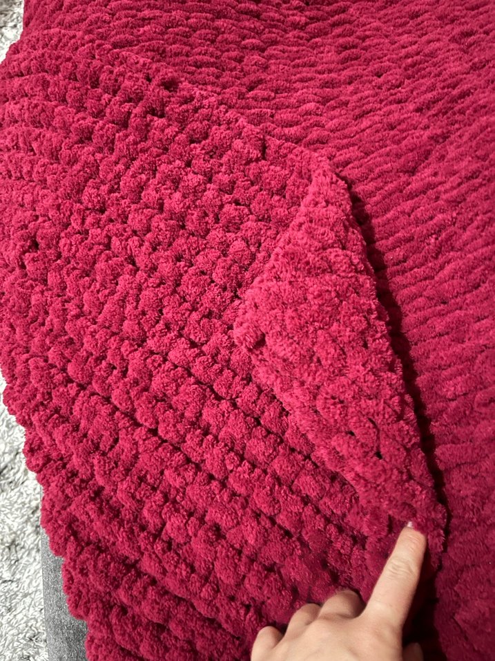 Bordo el örgüsü Tv Battaniyesi - Görsel 5