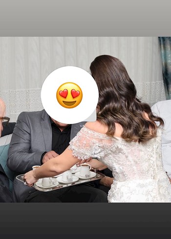 Dantel İşlemeli Straplez Uzun Beyaz Nişan Elbisesi - Görsel 4