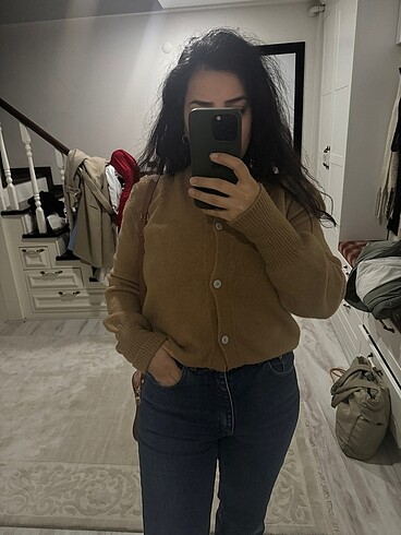 Diğer Camel triko ceket