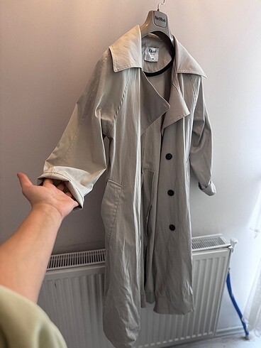 Bej trençkot - Görsel 2