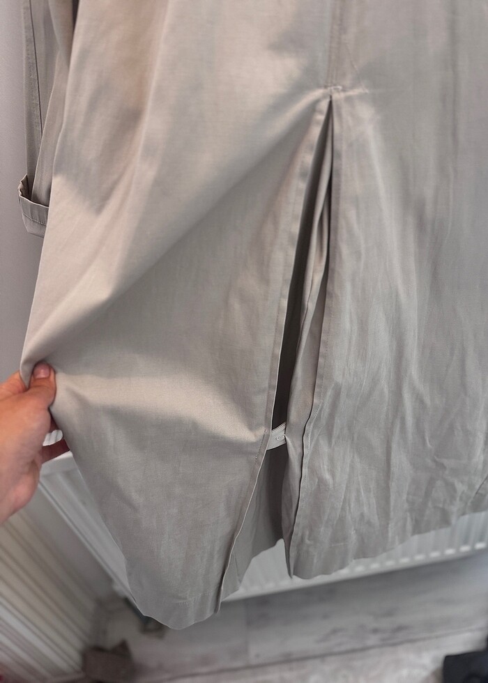 Bej trençkot - Görsel 5